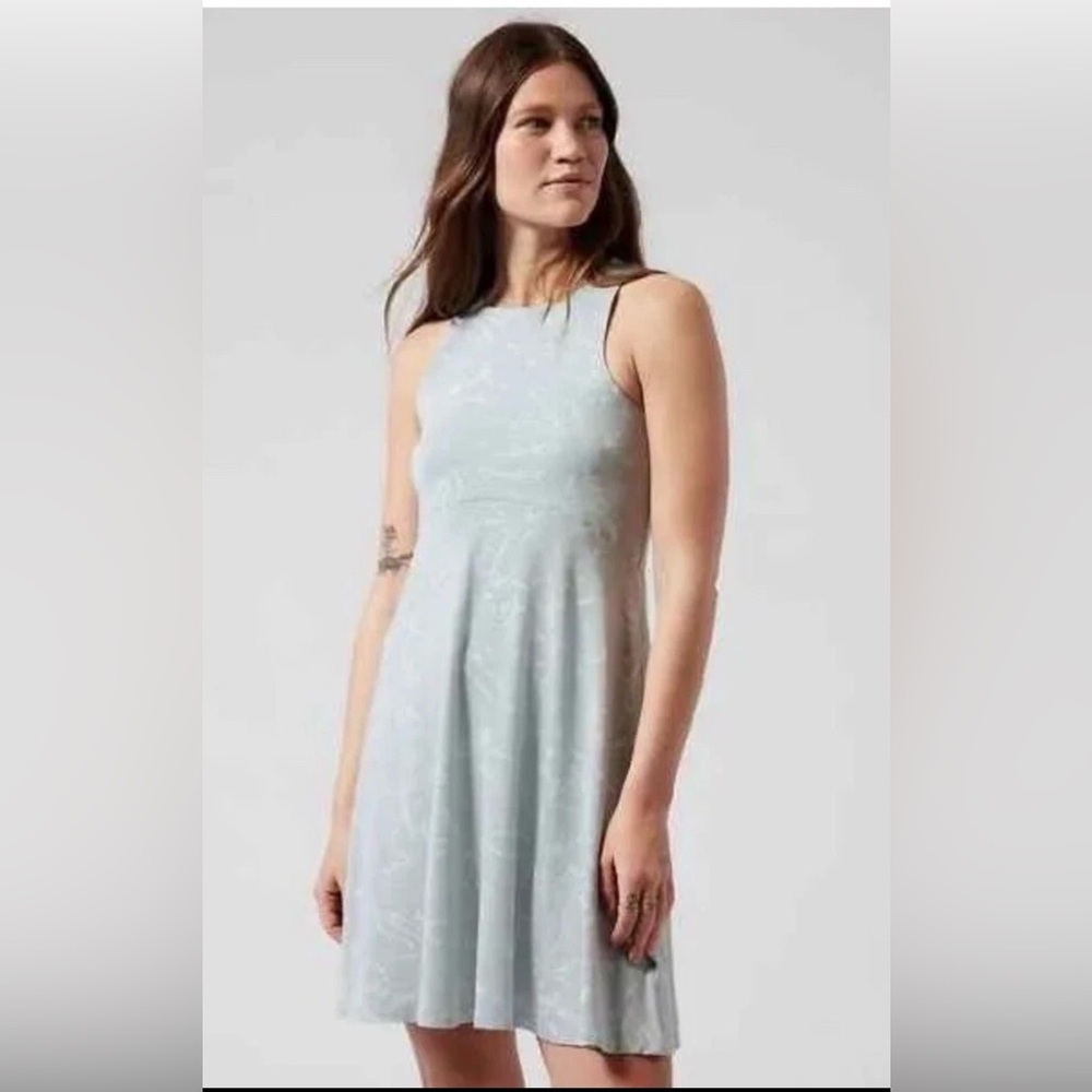 Athleta Santorini Thera Dress Women’s Medium Stretch Modal Fit Flare Sleeveless